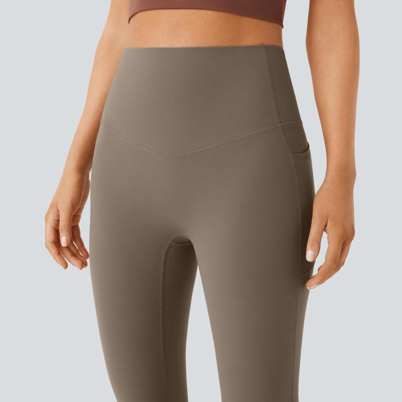 Ultra Sculpt High Waisted Tummy Control Flare Leggings-5