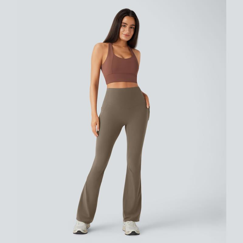 Ultra Sculpt High Waisted Tummy Control Flare Leggings-6
