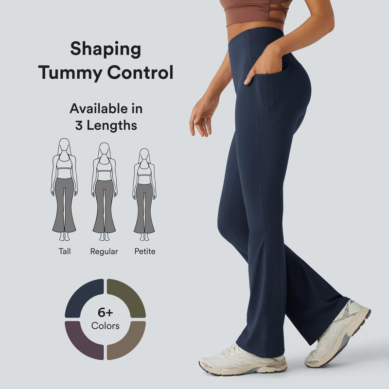 Ultra Sculpt High Waisted Tummy Control Flare Leggings-7