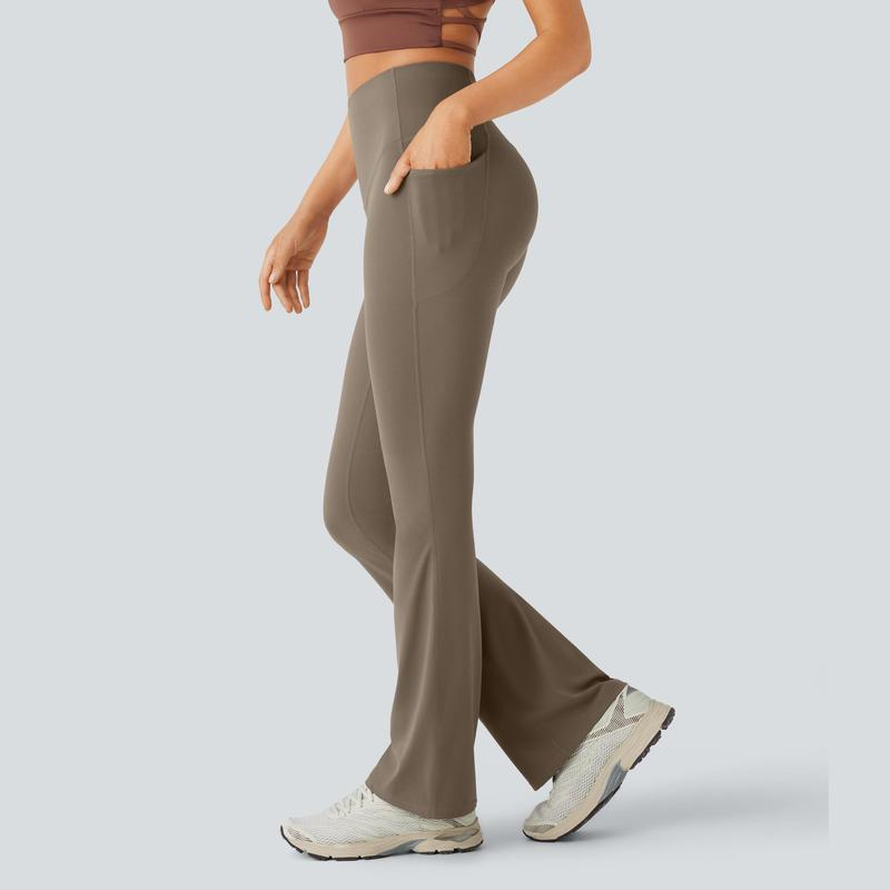 Ultra Sculpt High Waisted Tummy Control Flare Leggings-9