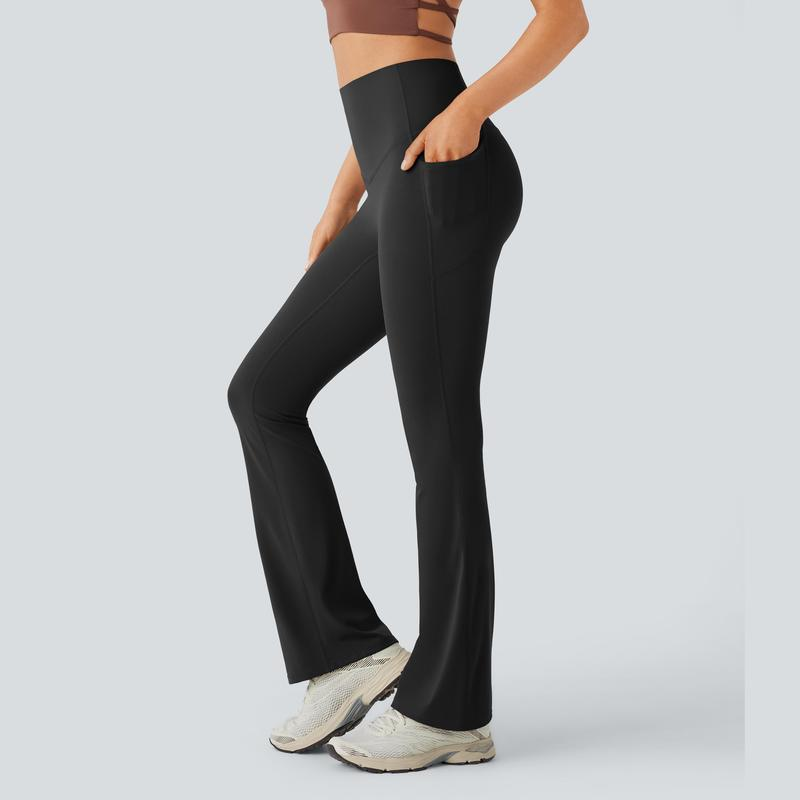 Ultra Sculpt High Waisted Tummy Control Flare Leggings-10