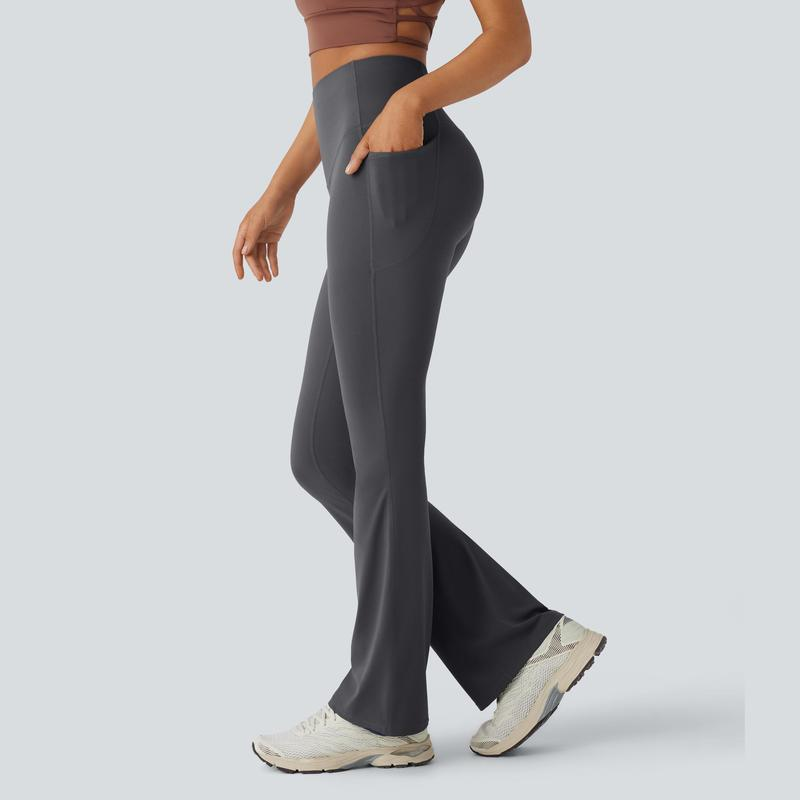 Ultra Sculpt High Waisted Tummy Control Flare Leggings-12