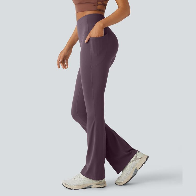 Ultra Sculpt High Waisted Tummy Control Flare Leggings-13