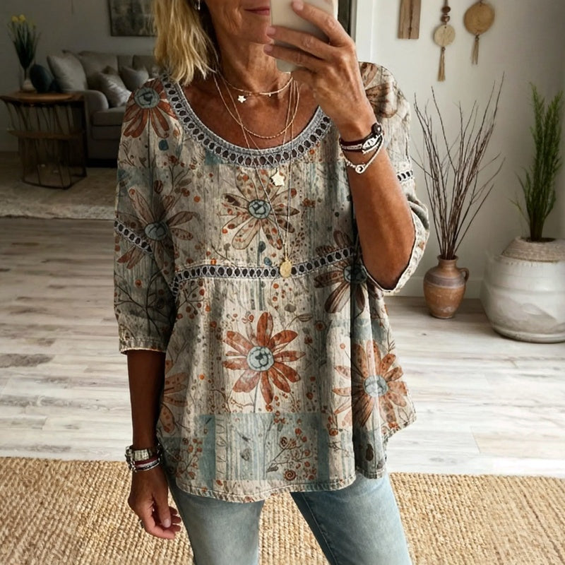 Sofía | Vintage Casual Blouse-1