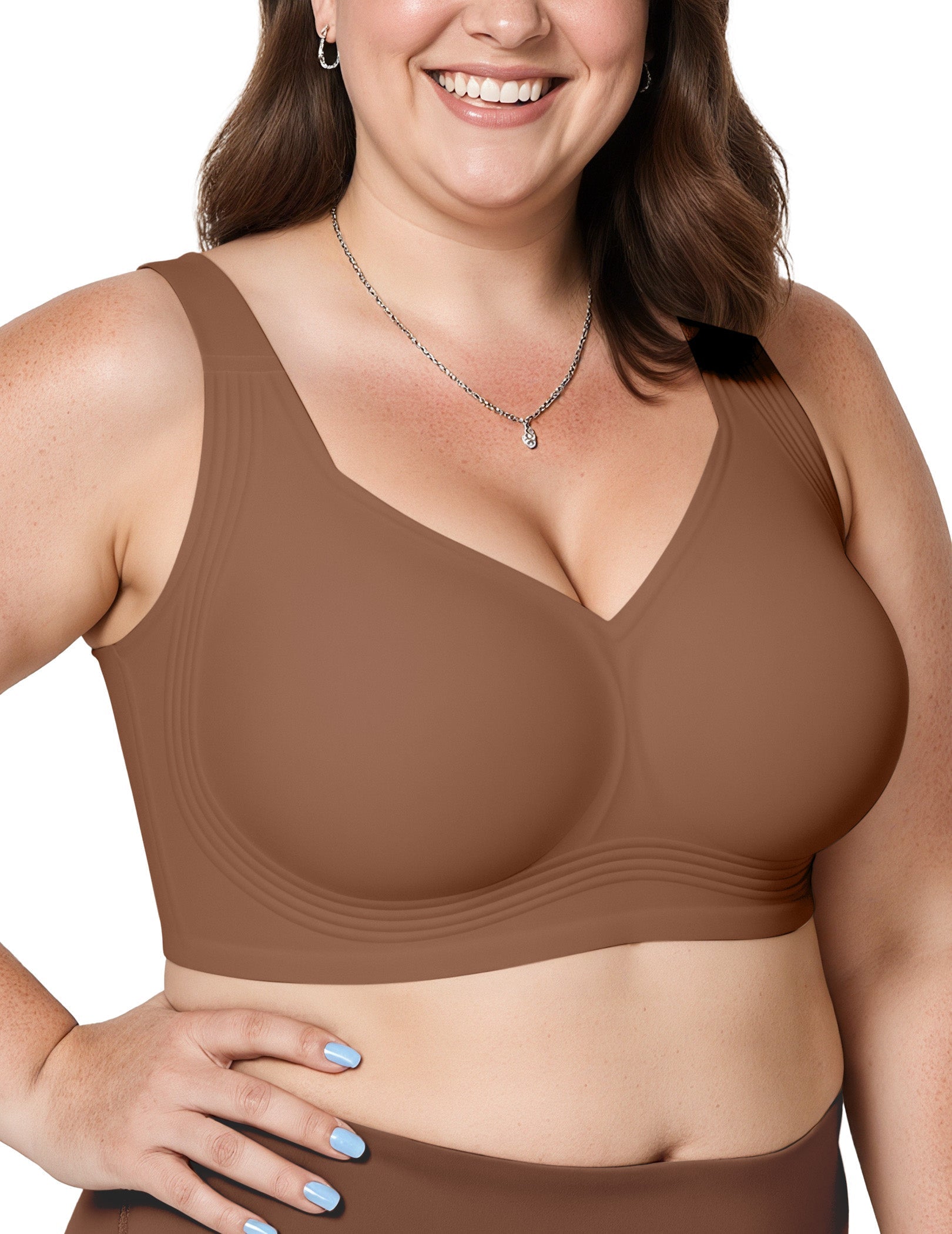 Comfortable Wireless Full Coverage Jelly Smoothing Bra (2Pack)-11