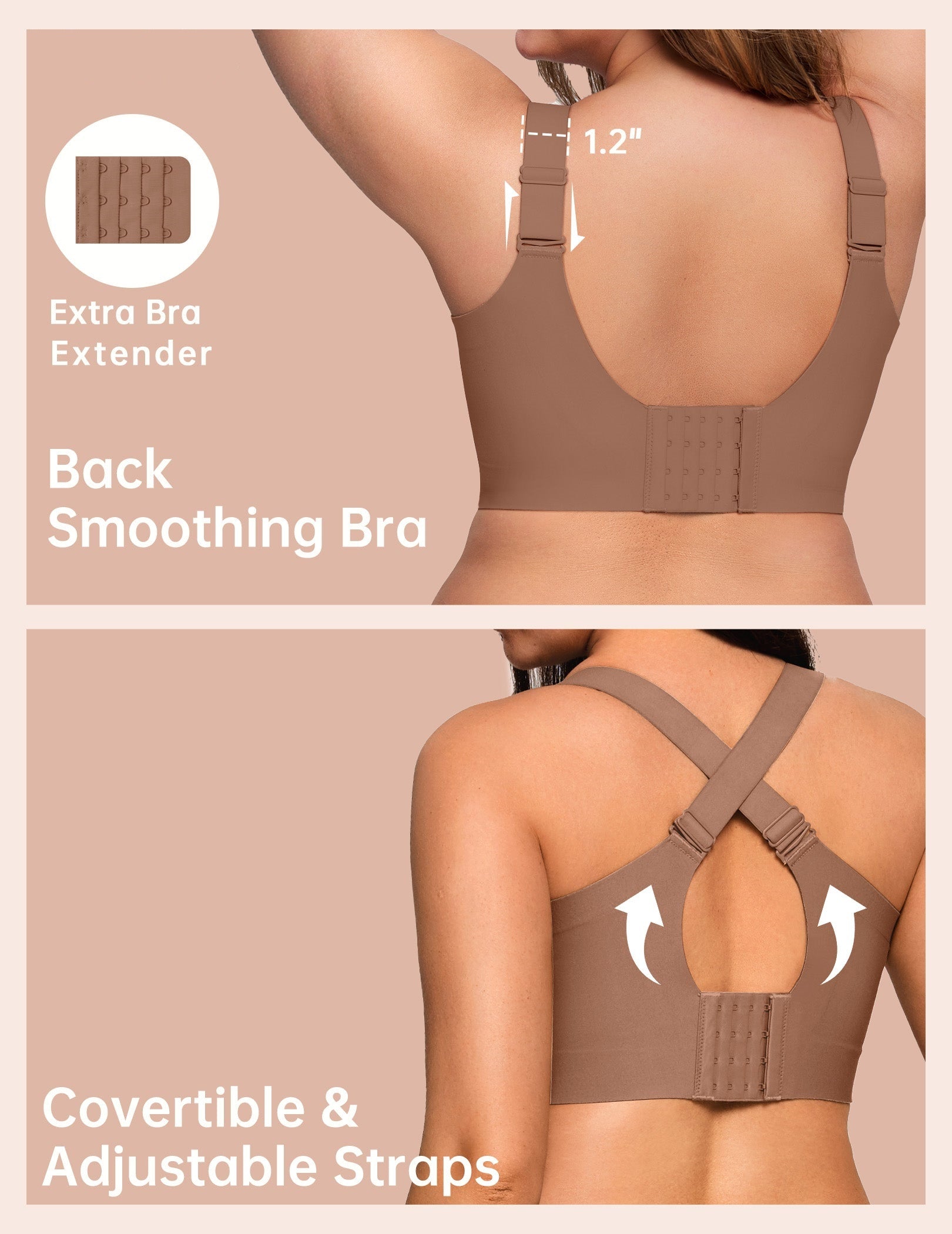 Comfortable Wireless Full Coverage Jelly Smoothing Bra (2Pack)-4