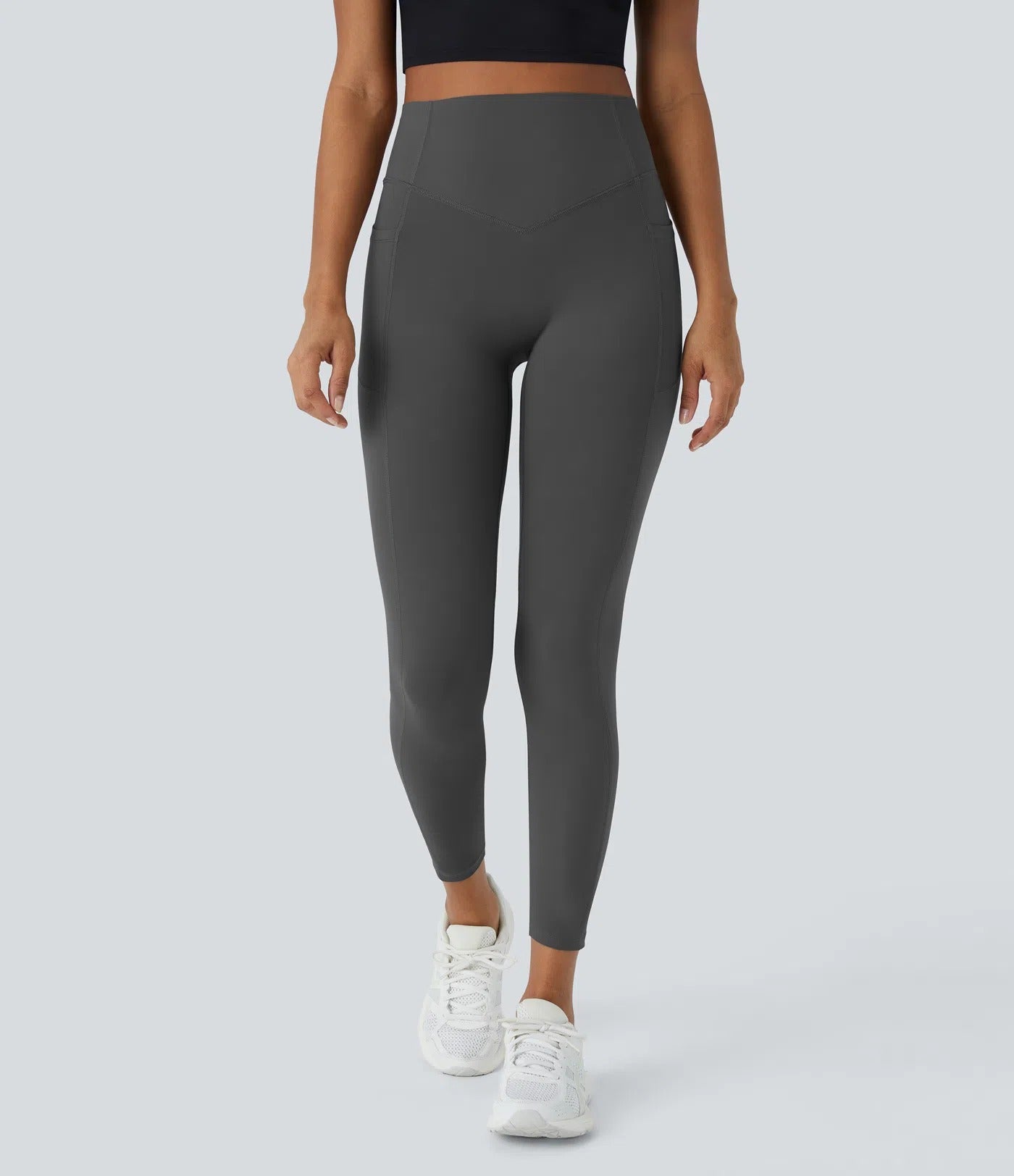 High Waisted Tummy Control Shaping Training Leggings-14