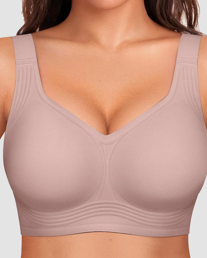 Comfortable Wireless Full Coverage Jelly Smoothing Bra-14