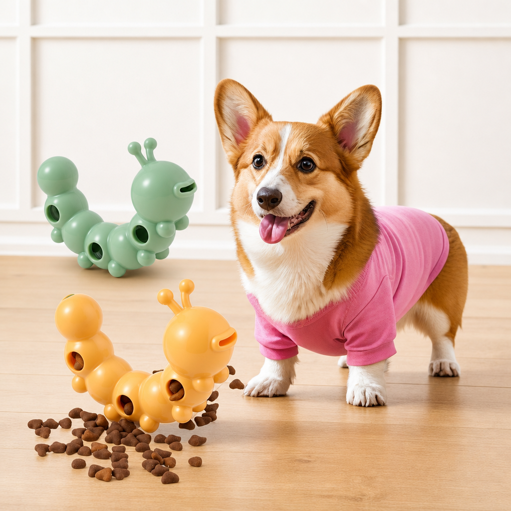 Caterpillar treat puzzle toy-1