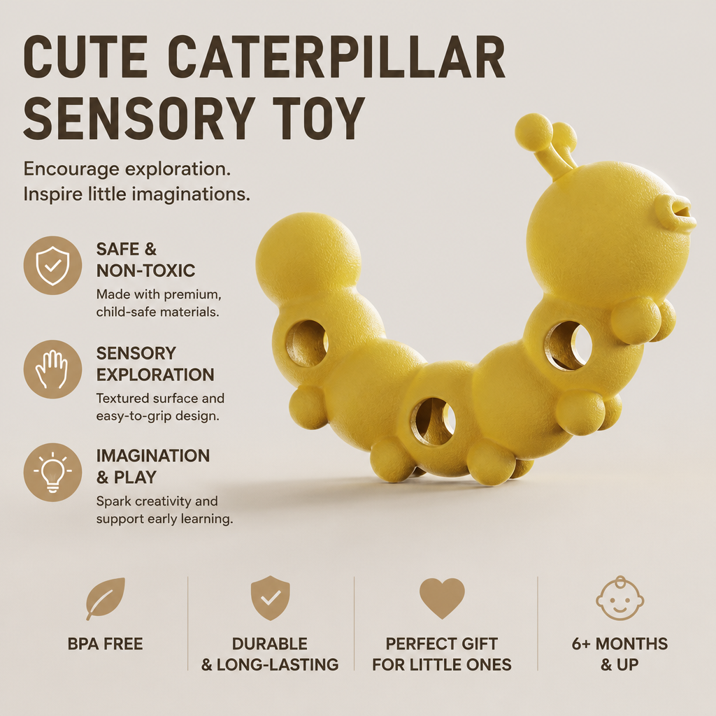 Caterpillar treat puzzle toy-6