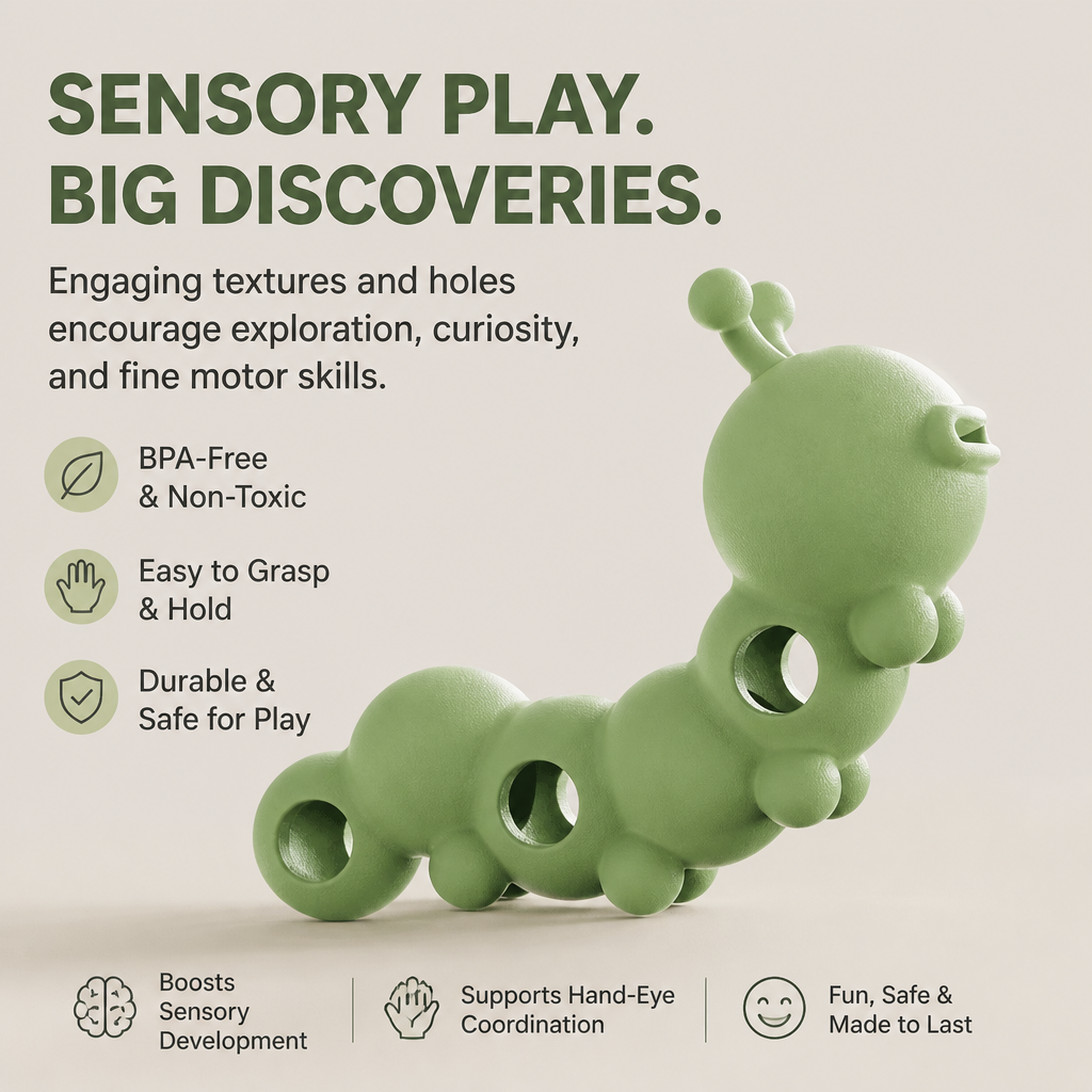 Caterpillar treat puzzle toy-7