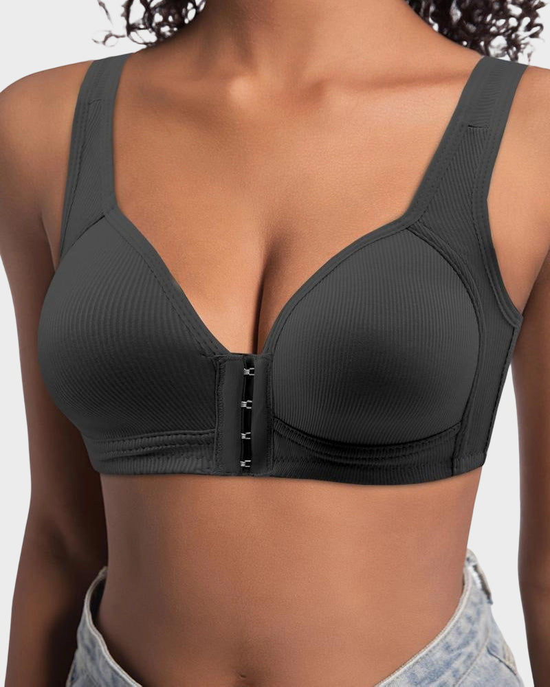 Easy-On Front Closure Wireless Support Bra-4