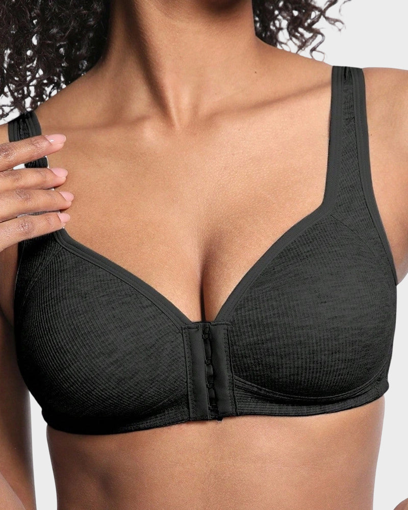 Easy-On Front Closure Wireless Support Bra-3