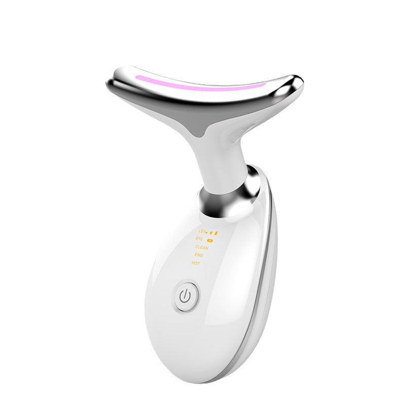 Neck Massager Beauty Device with 7-Color Light Therapy for Neck Wrinkle Care-1