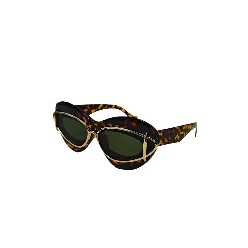 New  Fashion Cat-Eye Sunglasses for Women, Y2K Small Frame Sun Glasses, Trendy Driving Shades-4