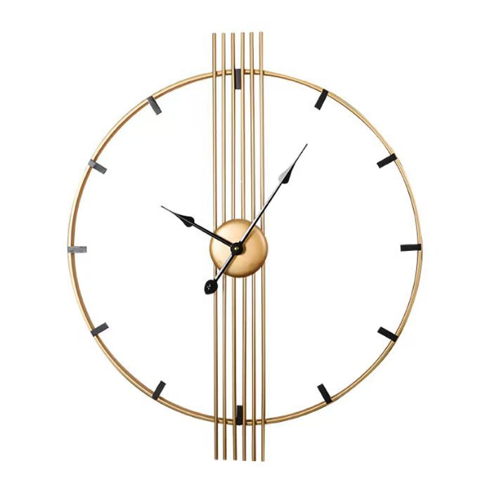 60CM Retro Decorative Wall Clock Iron Art Creative Unique Clock-1