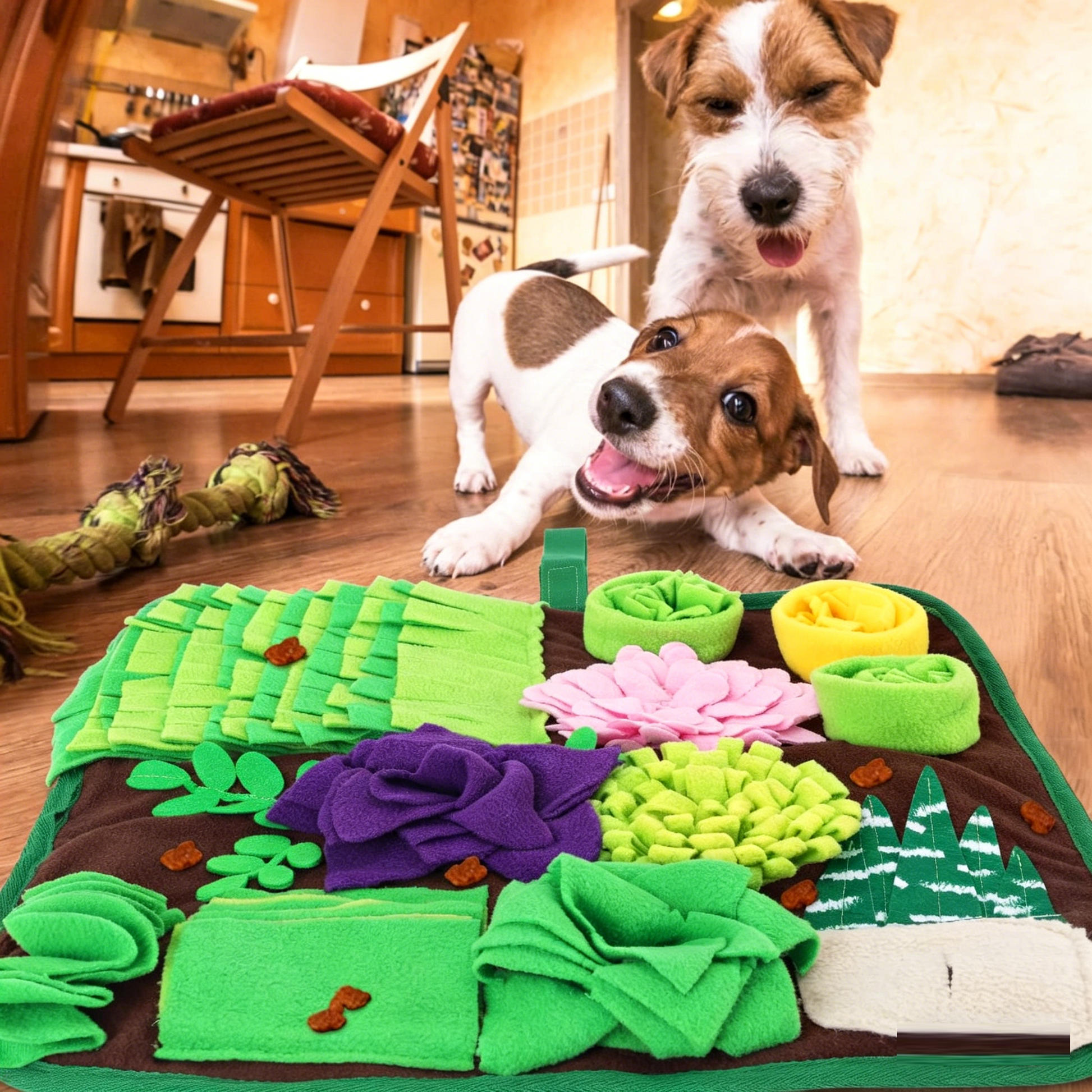 Pet sniffing pad feeding pad slow food consumption energy interactive training sniffing pad-3