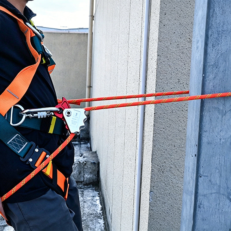 Auto Lock Carabiner & Rope Grab – High Altitude Fall Protection Safety Hook-3