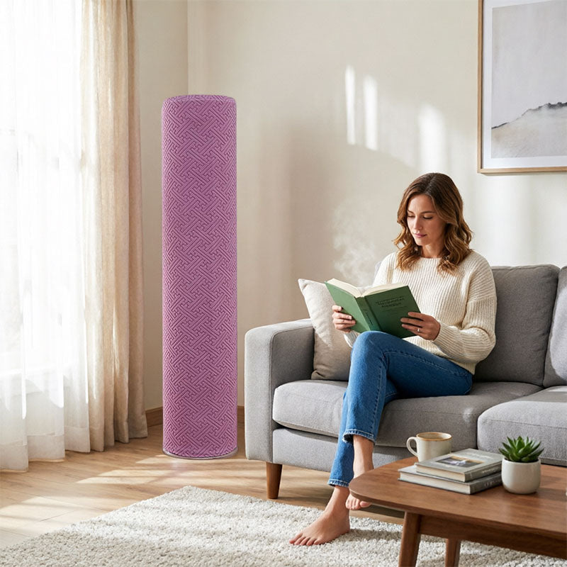 Minimalist Standing Air Conditioner Dust Cover - Cylinder Shape, High Elasticity, Universal Fit for 3P Large Size Floor Units-3