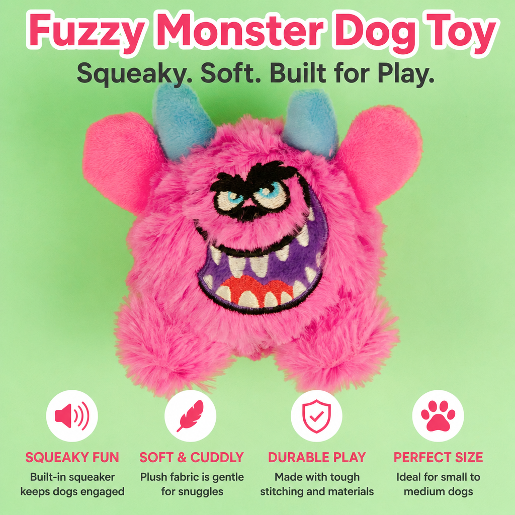 Monster squeak plush ball-17