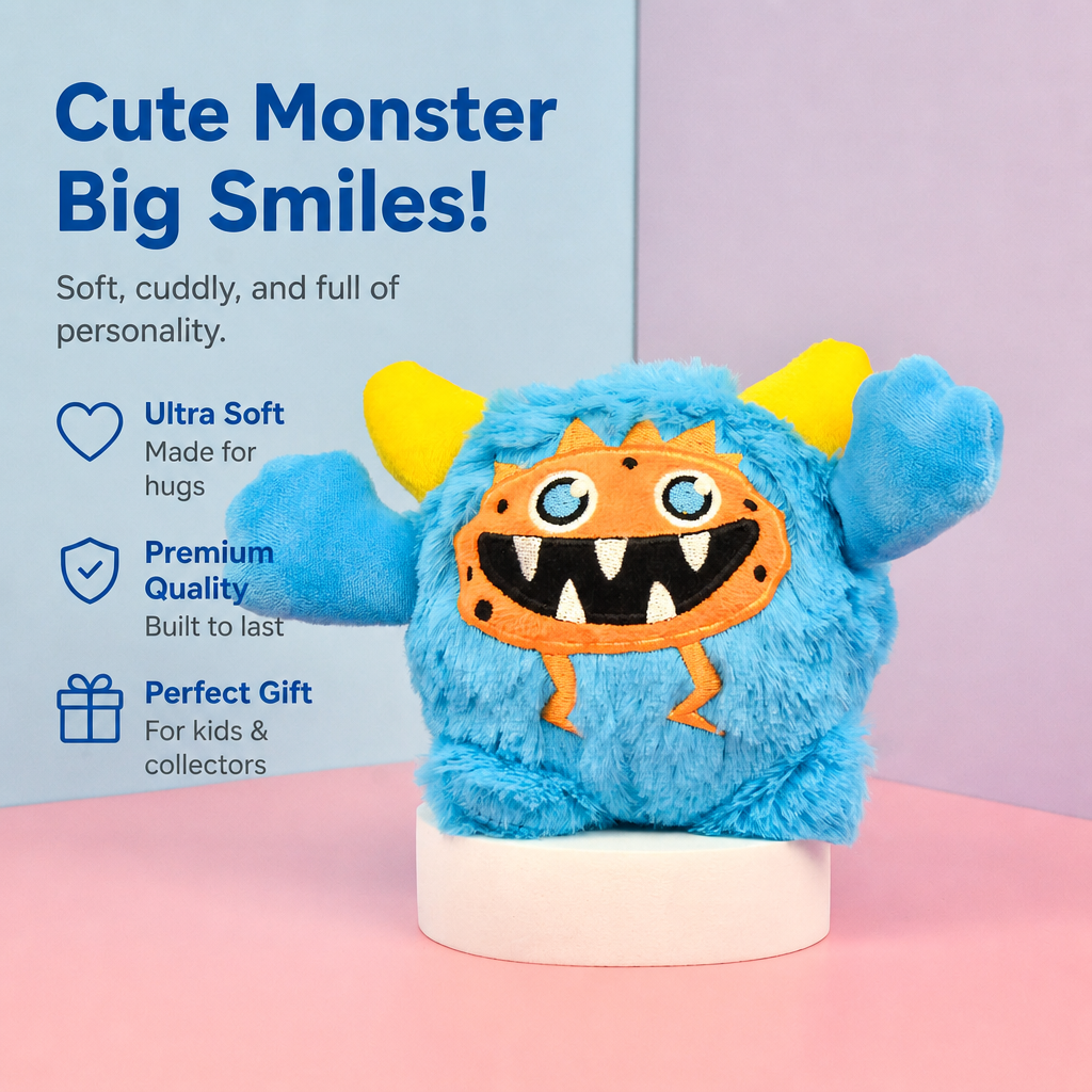 Monster squeak plush ball-22