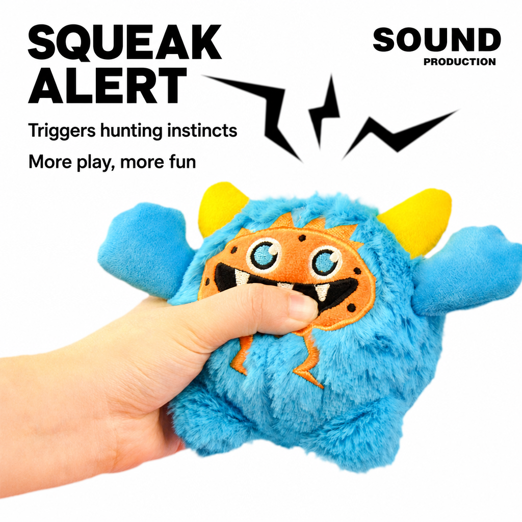 Monster squeak plush ball-5