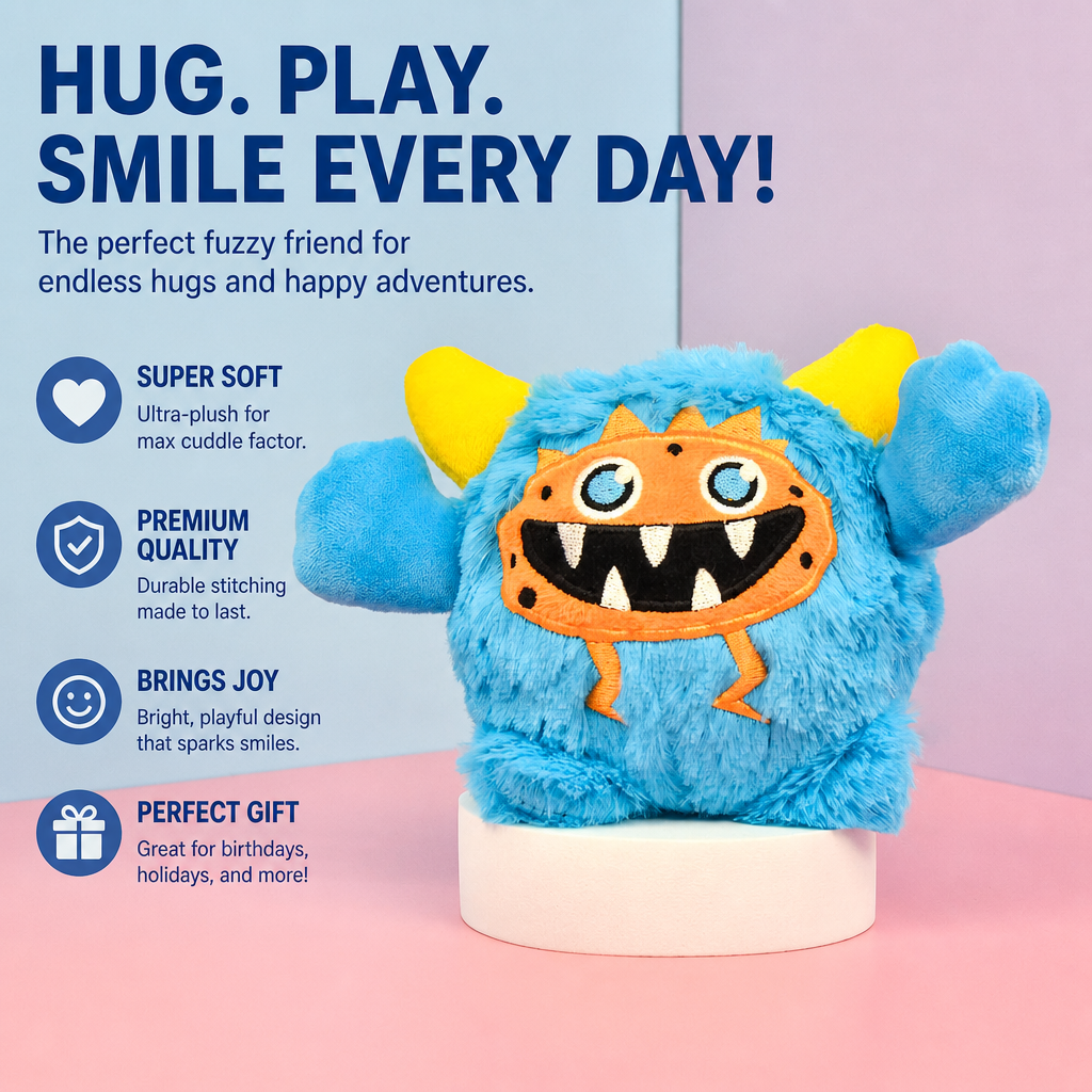 Monster squeak plush ball-14