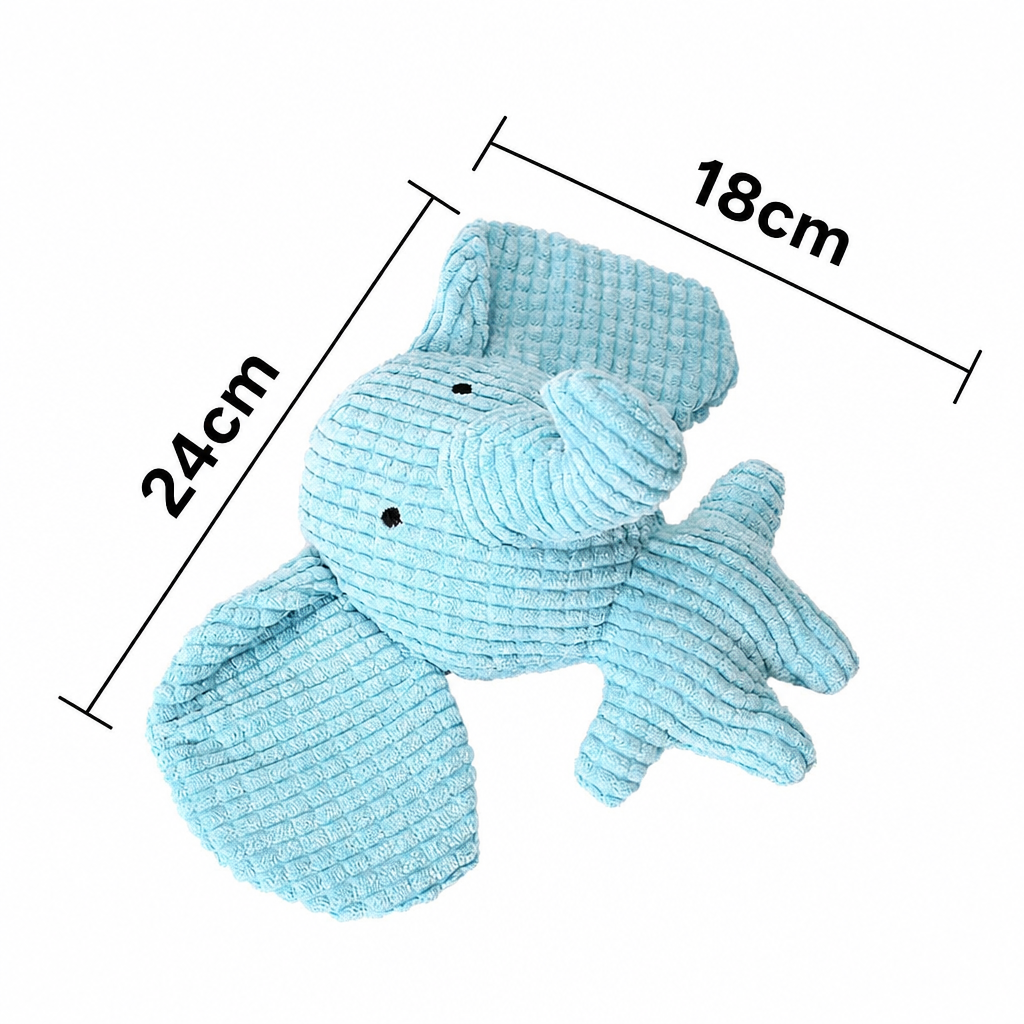 Squeaky duck plush dog toy-6