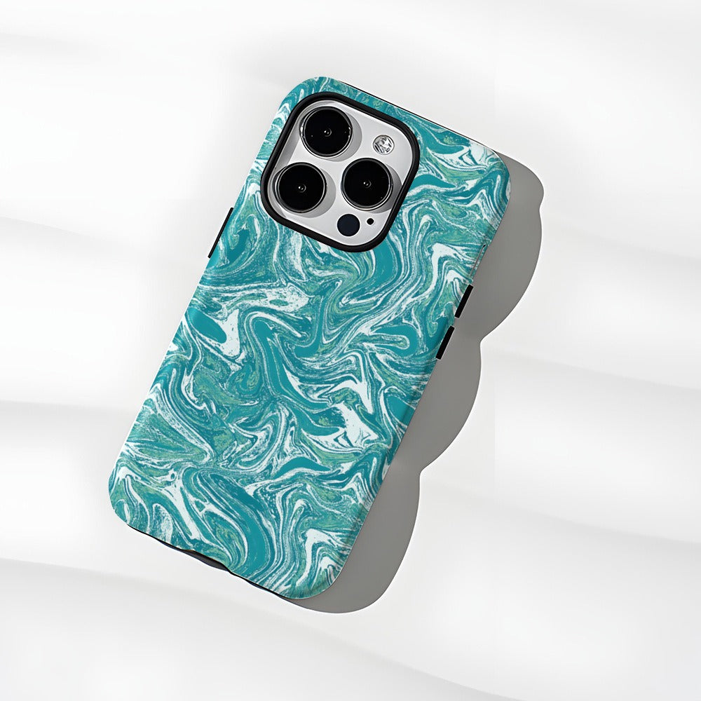 Abstract phone case Apple 16pro protective case 2-in-1 film case 13pm Apple phone case 15pm hard case-1