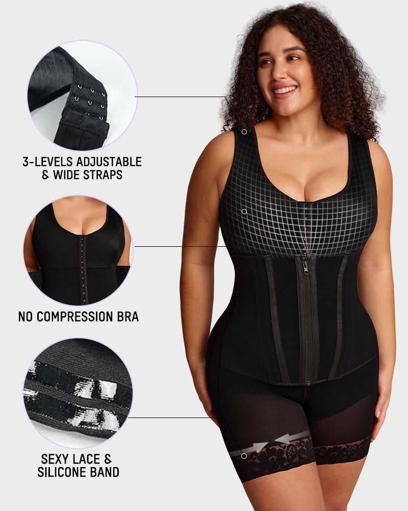 Fajas Colombianas Double Tummy Control Full Body Shapewear-13