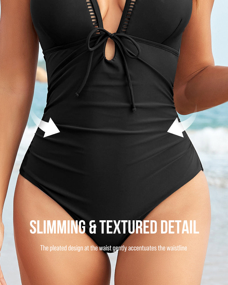 Deep V Sculpting One-Piece Swimsuit-4
