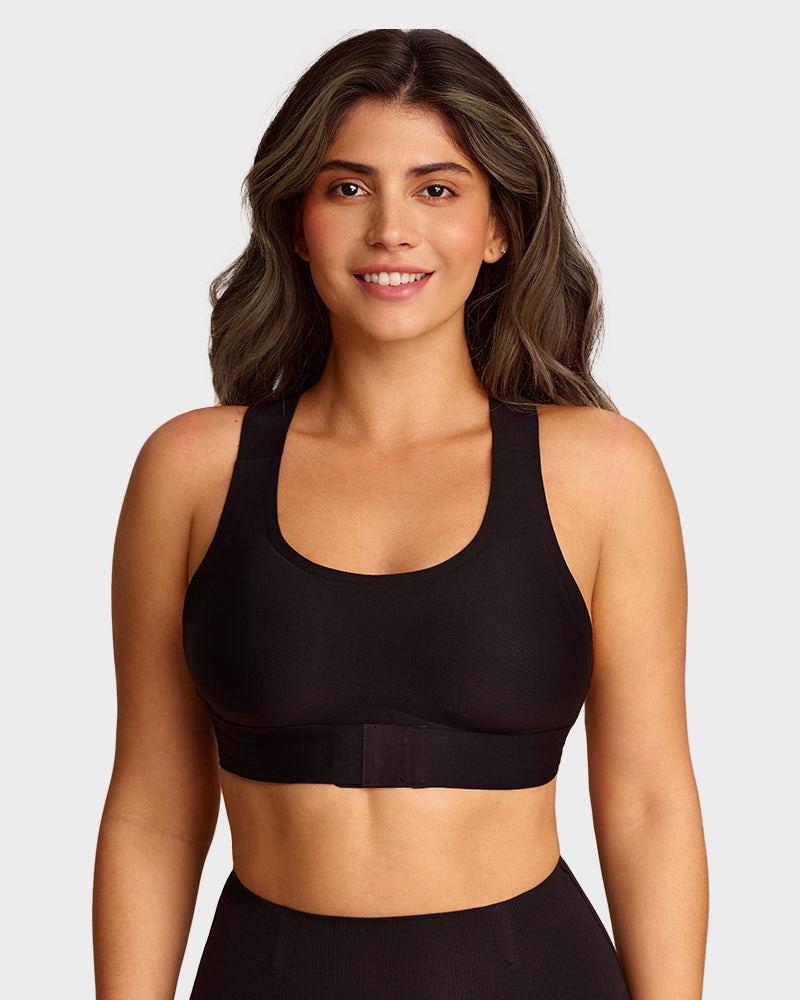 Wireless Posture Bra with Front Closure-18