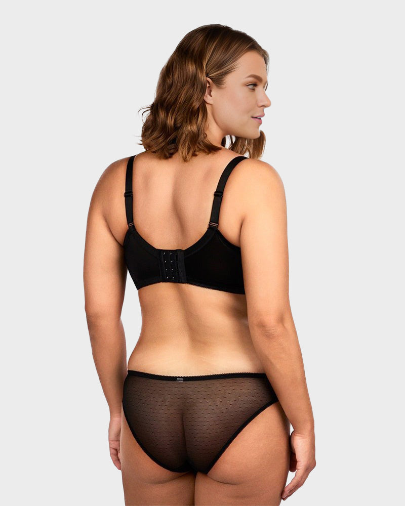 Full Coverage Lace Minimizer Bra - Petal-3