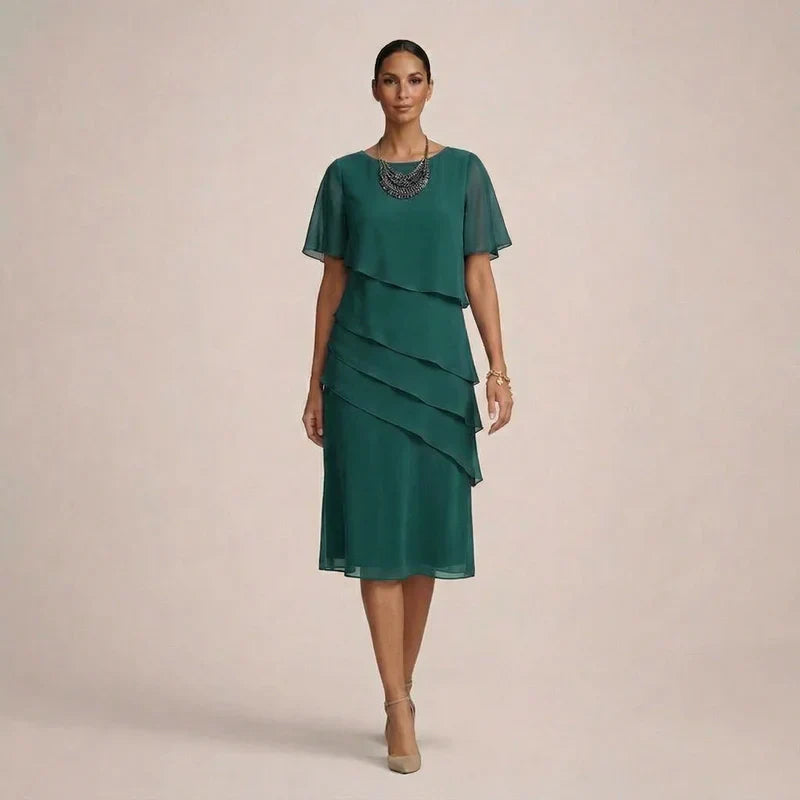 MARA | Elegant Ruffle Dress with Flattering Comfort-3