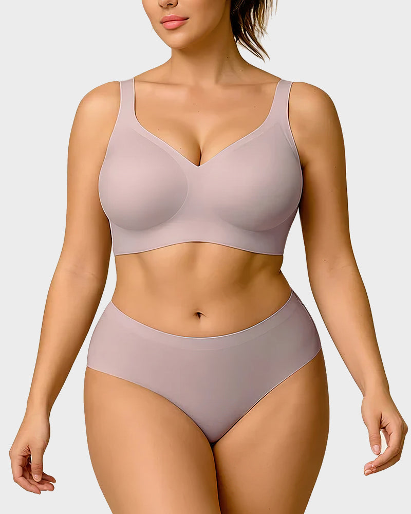 Seamless Wireless Everyday Bra – Comfy Full Coverage Fit-17