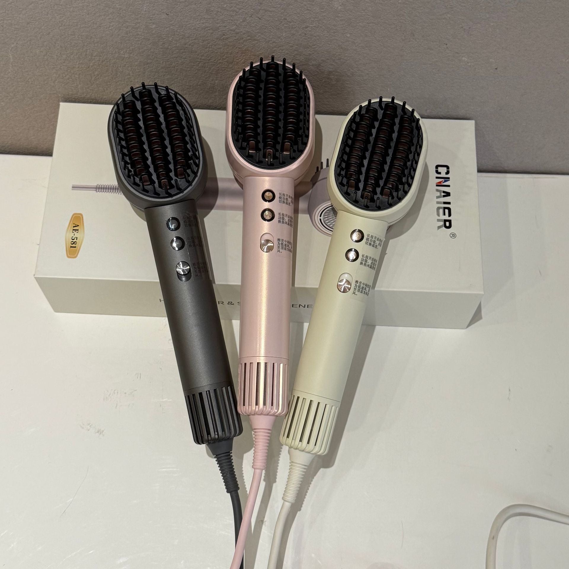 High-speed Negative Ion Hair Straightener Brush 1500 Watt Portable Home Hair Dryer-4