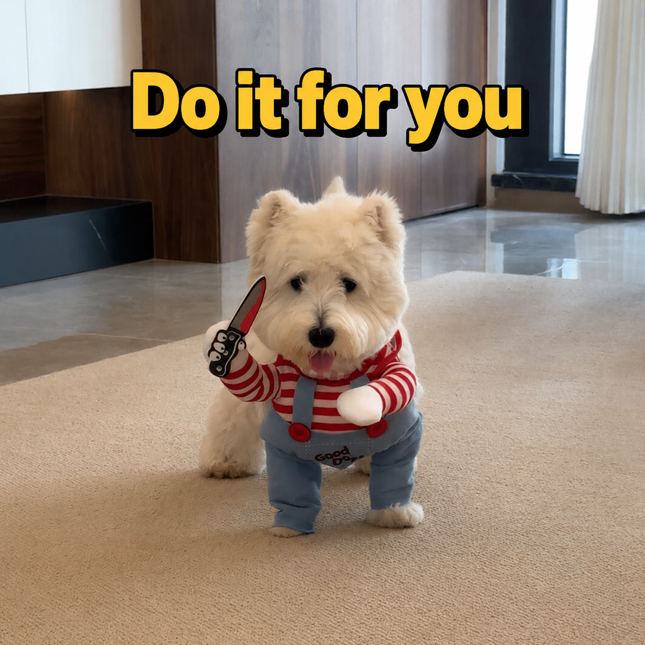 Funny Two-legged Dog Costume