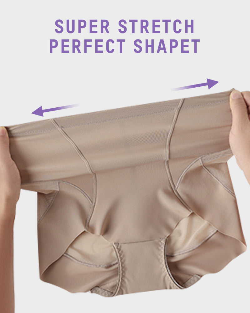 High-Waist Invisible Mesh Strong Shaping Panties (3 Pack)-7