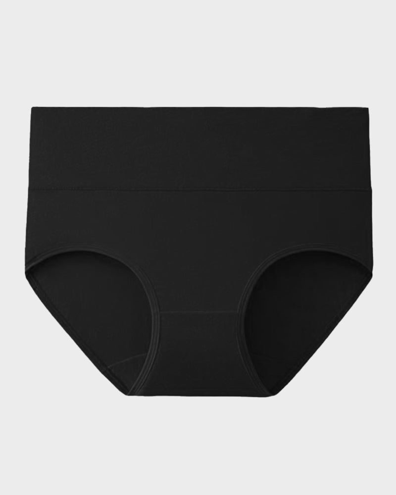 High-Waisted Full Coverage Cotton Briefs(4 pack)-16