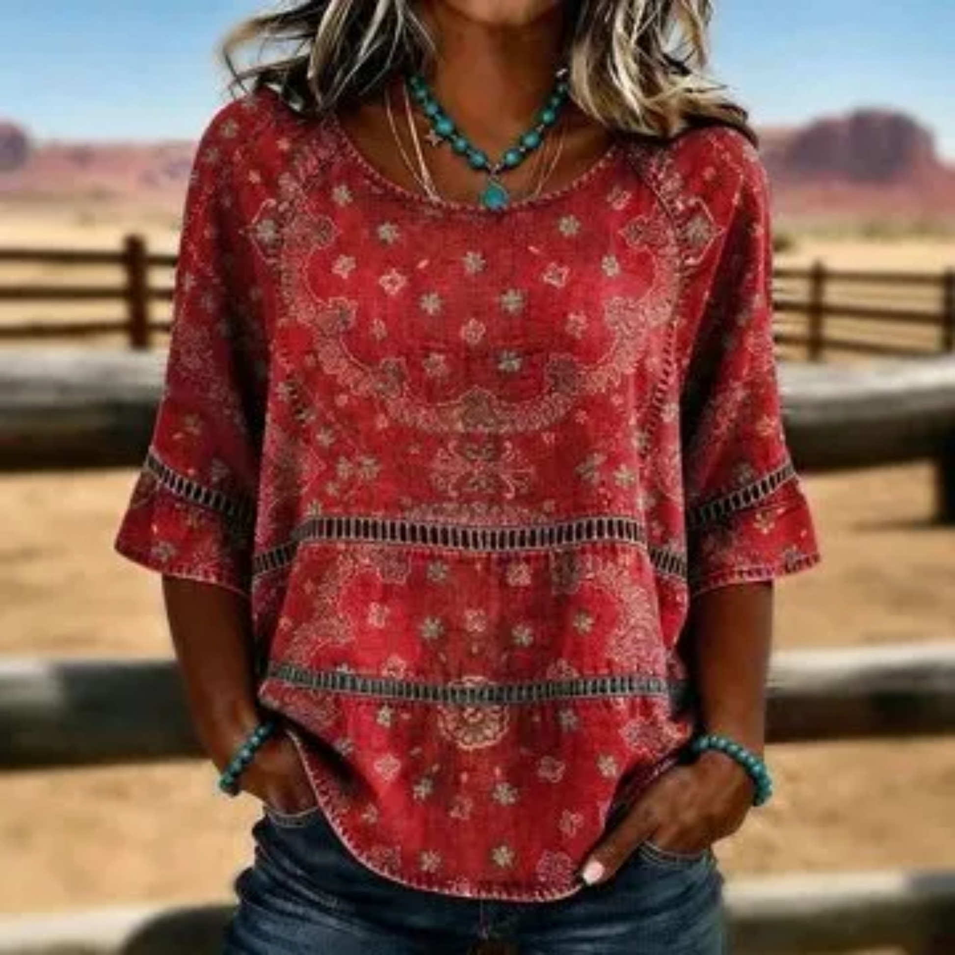 Inés | Vintage Casual Blouse-1