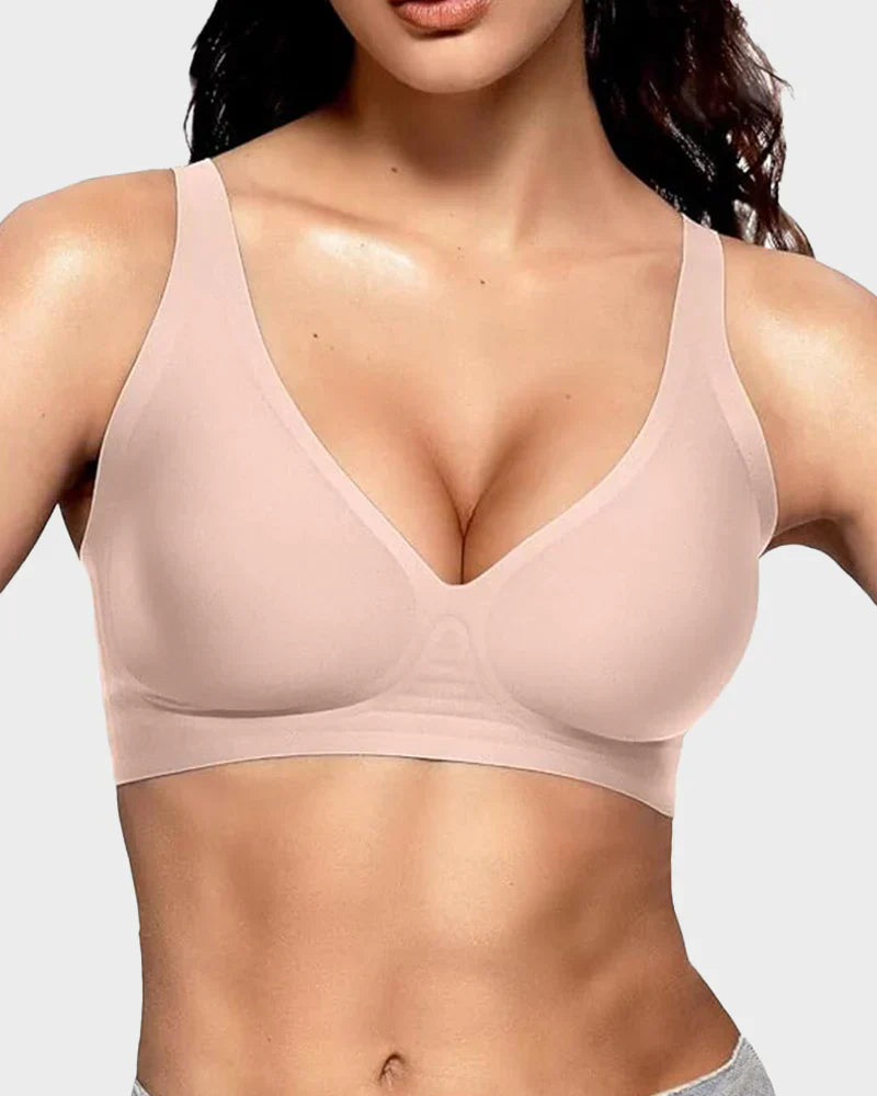 Seamless Deep V Push-Up Wireless Bra-11