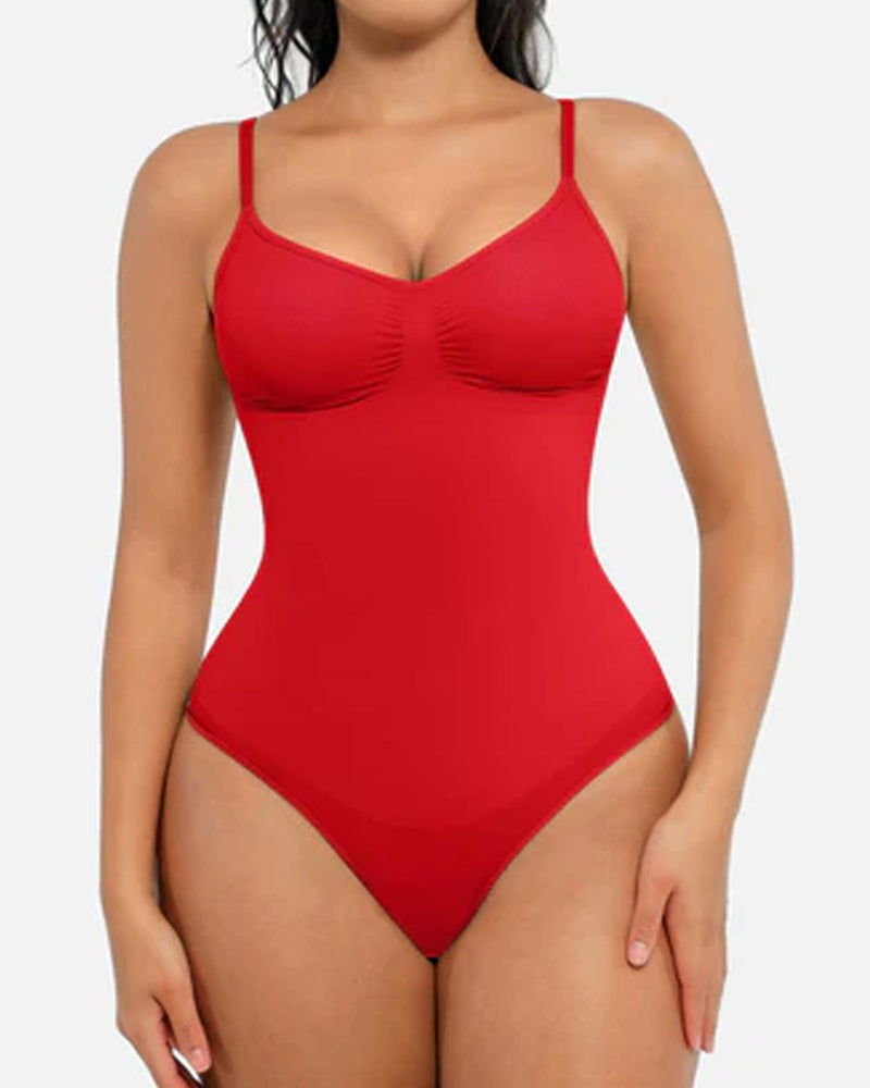 Tummy Control Bodysuit Seamless Sculpting Snatched Waist Body Suit Thong-14