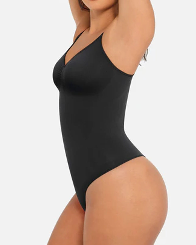 Tummy Control Bodysuit Seamless Sculpting Snatched Waist Body Suit Thong-2