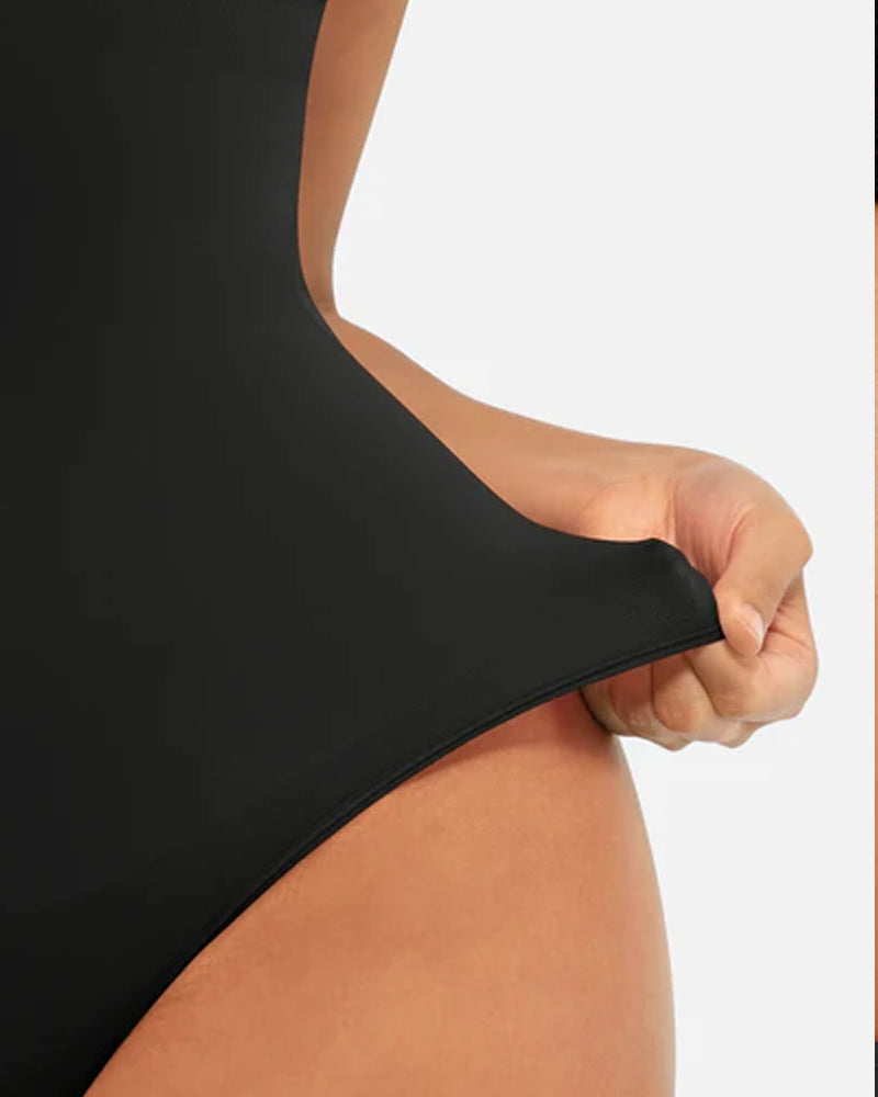Tummy Control Bodysuit Seamless Sculpting Snatched Waist Body Suit Thong-8