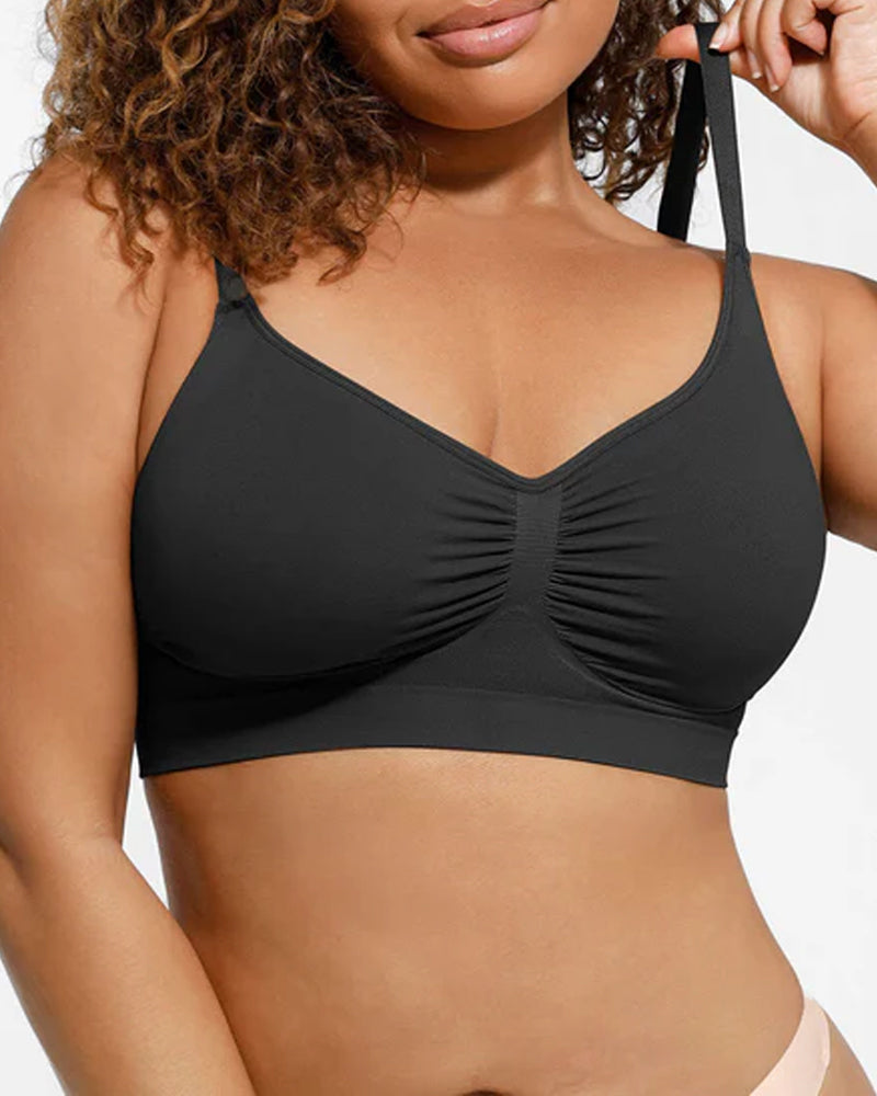 Women's Full Coverage Non-Padded Wireless Sculpt Bra-6