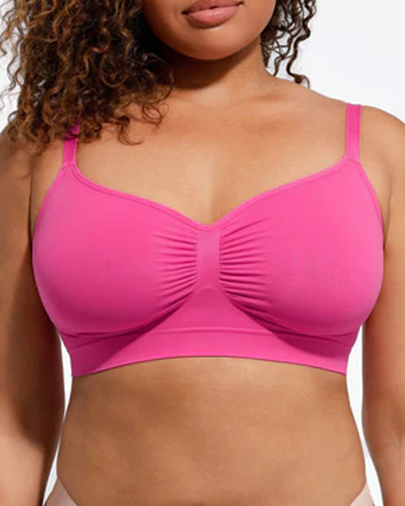 Women's Full Coverage Non-Padded Wireless Sculpt Bra-3