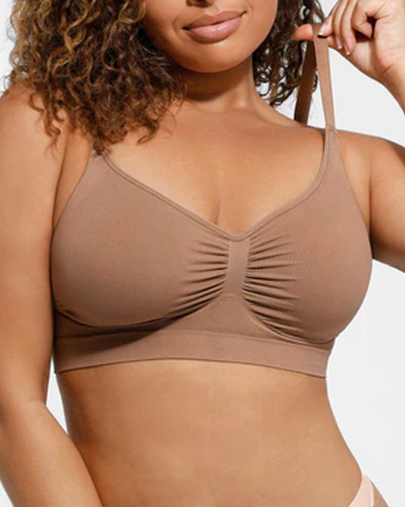 Women's Full Coverage Non-Padded Wireless Sculpt Bra-11
