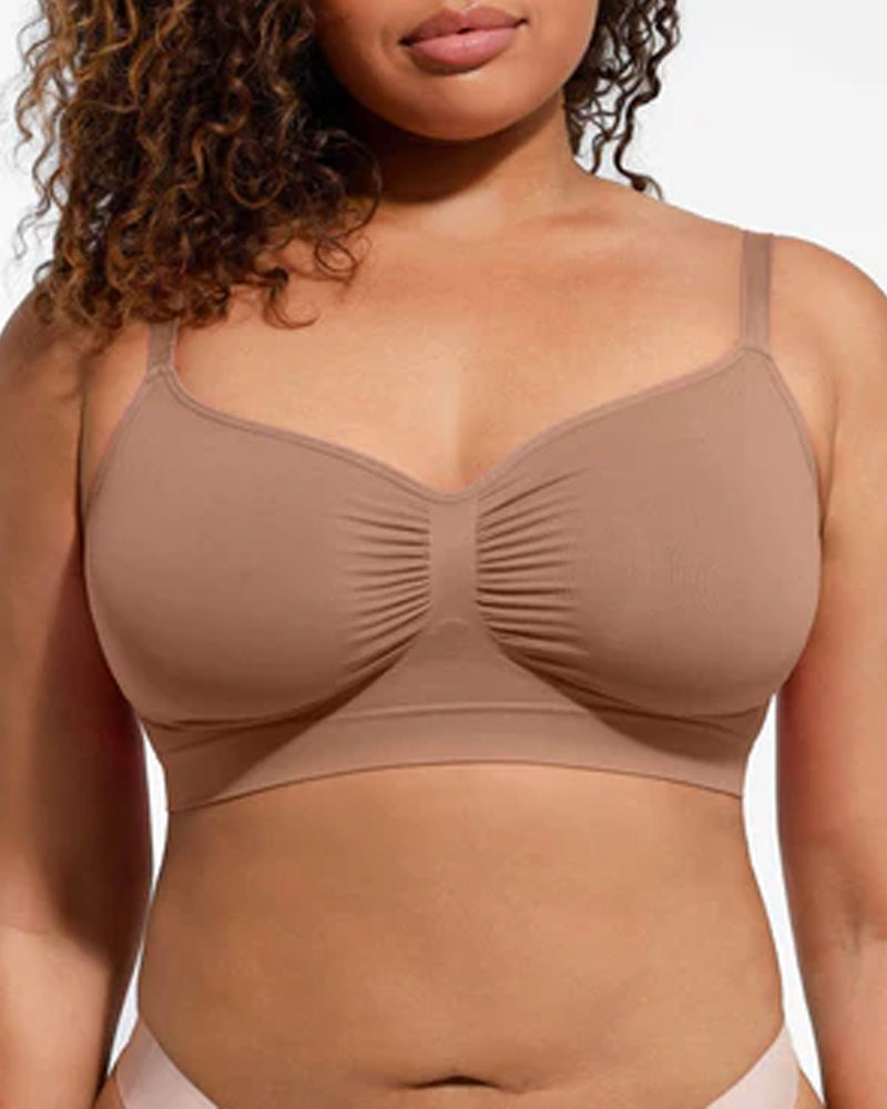 Women's Full Coverage Non-Padded Wireless Sculpt Bra-12