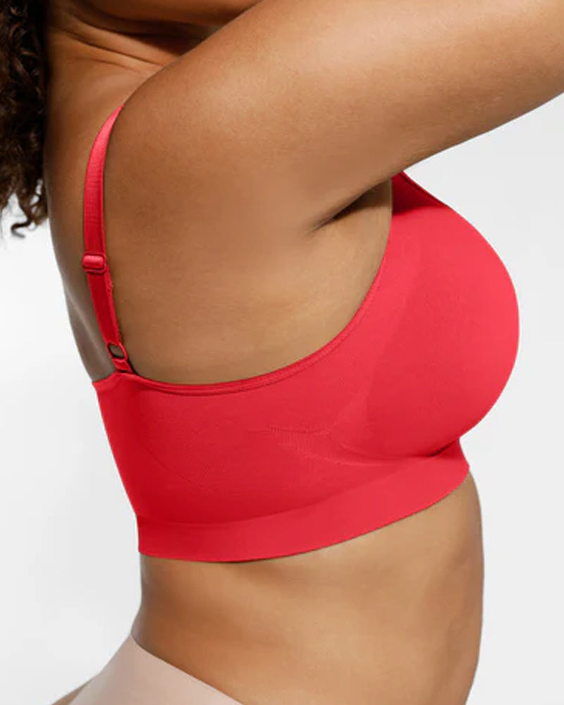 Women's Full Coverage Non-Padded Wireless Sculpt Bra-29