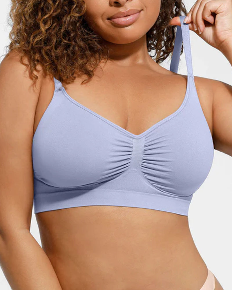 Women's Full Coverage Non-Padded Wireless Sculpt Bra-43